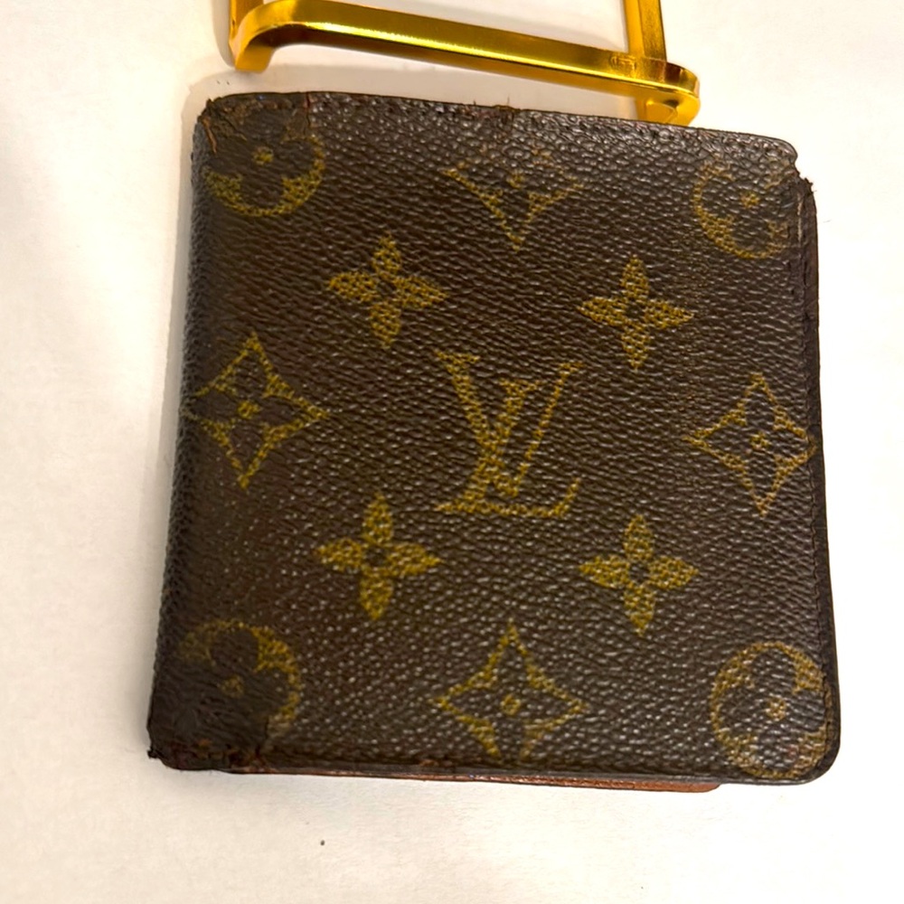 Louis Vuitton Brown and Gold Monogram Wallet